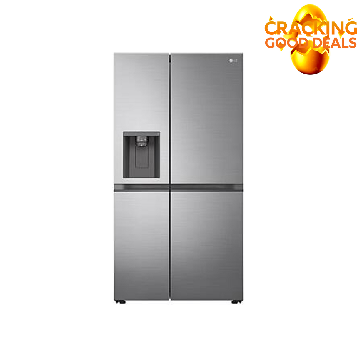 611L Nett Side by Side Fridge with Non Plumbed Water & Ice - Platinum Silver 3